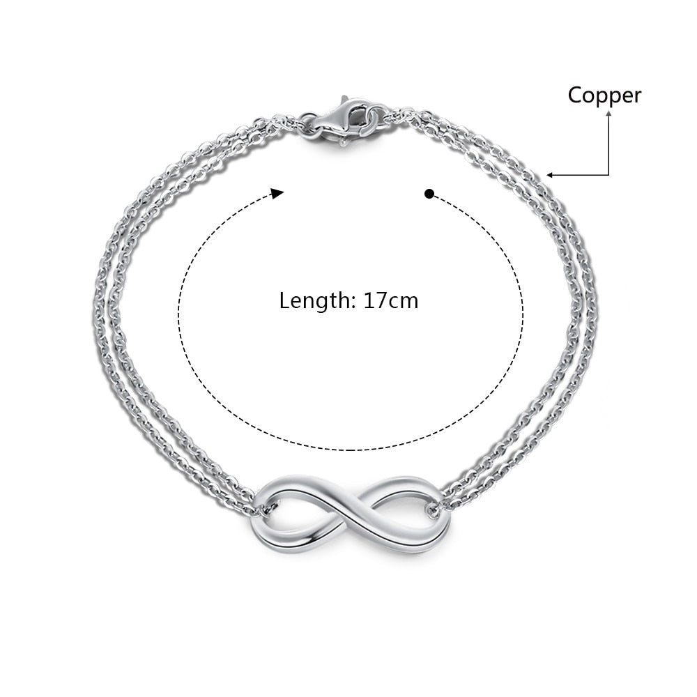 Silver Infinity Bracelet - Soficos
