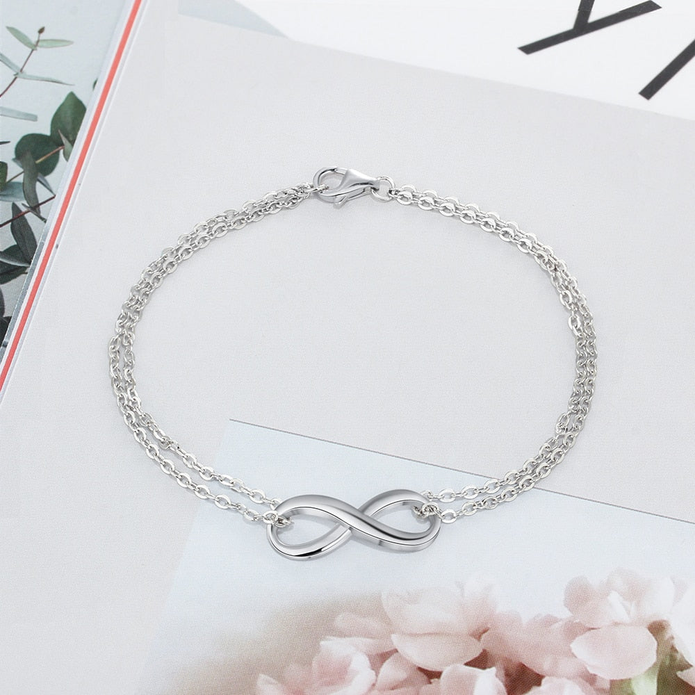 Silver Infinity Bracelet - Soficos