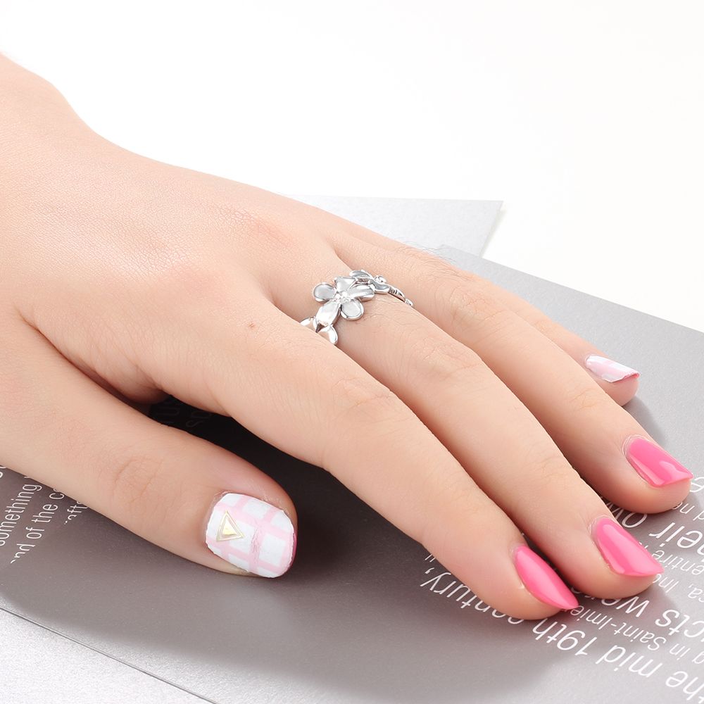 Flower Silver Ring - Soficos
