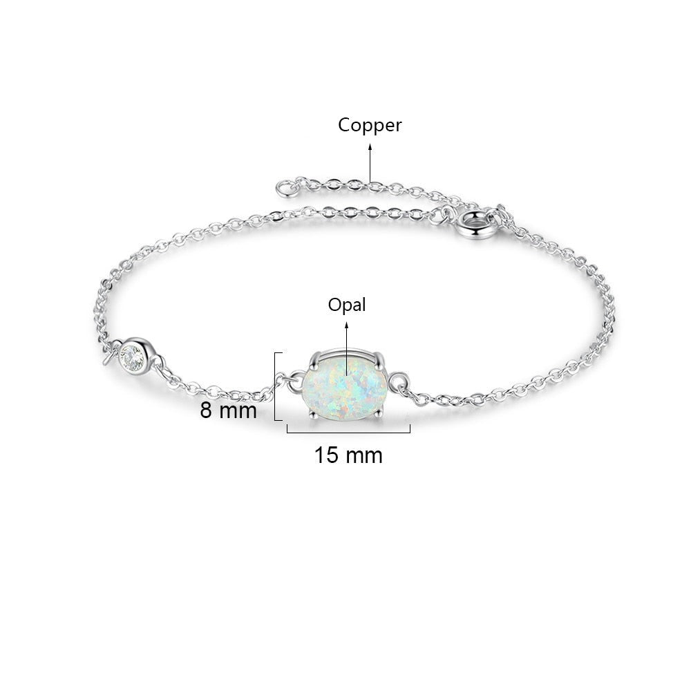 Adjustable Opal Bracelet - Soficos